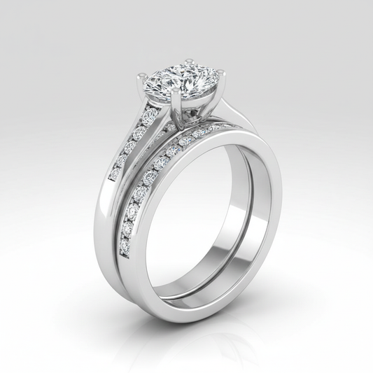 The Stevie Matching Wedding Band, Marquise in 18K White Gold