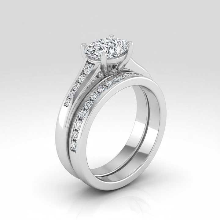 The Stevie Matching Wedding Band, Marquise in 18K White Gold