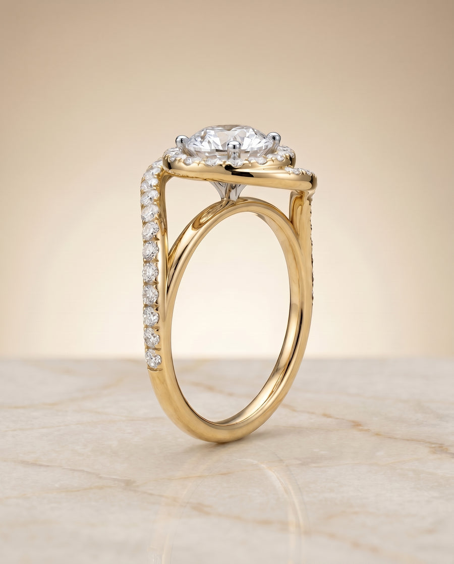 The Ariana Engagement Ring, made to order in our Los Angeles atelier