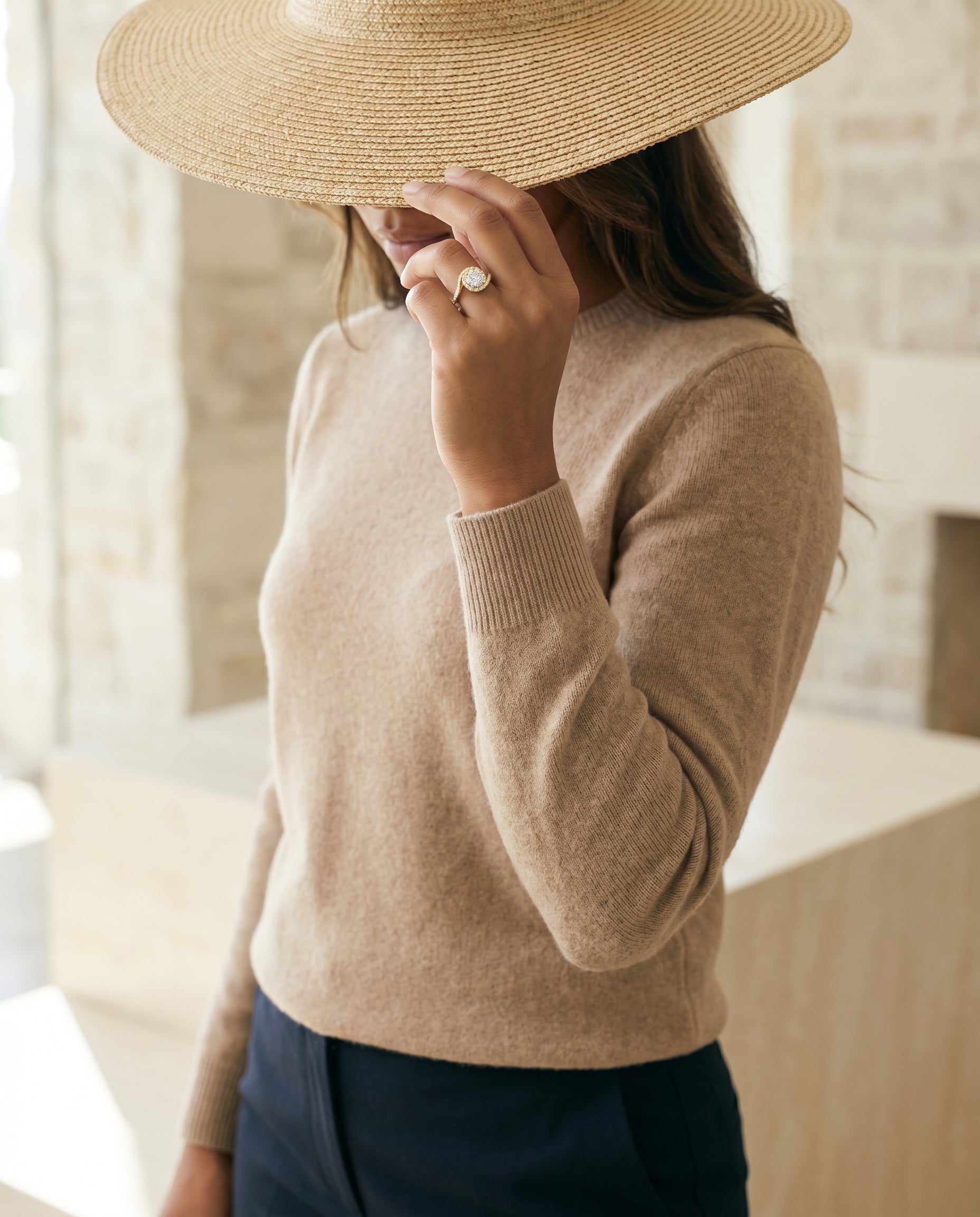 Made to order: The Ariana round engagement ring setting in 18K Yellow Gold | RockHer