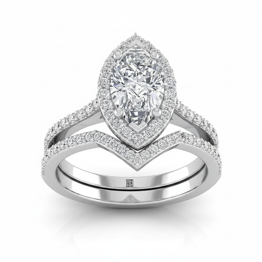 The Taylor Matching Wedding Band, Marquise in Platinum
