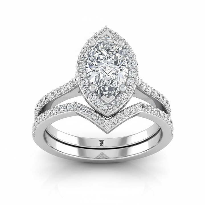 The Taylor Matching Wedding Band, Marquise in Platinum | RockHer
