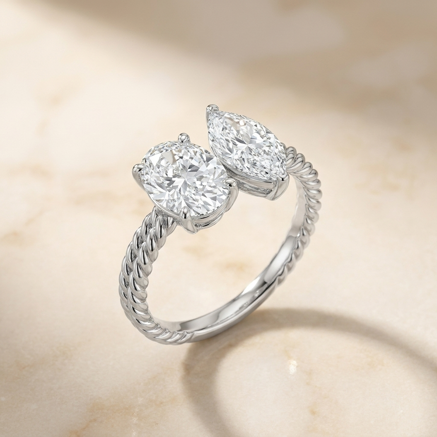 The Taylor Select Engagement Ring, made to order in our Los Angeles atelier