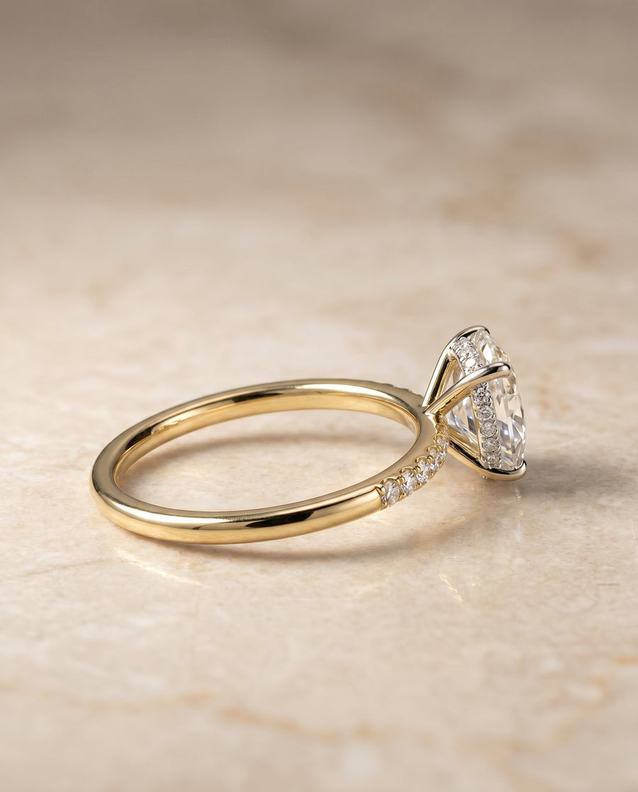 The Abbey Select Engagement Ring, made to order in our Los Angeles atelier