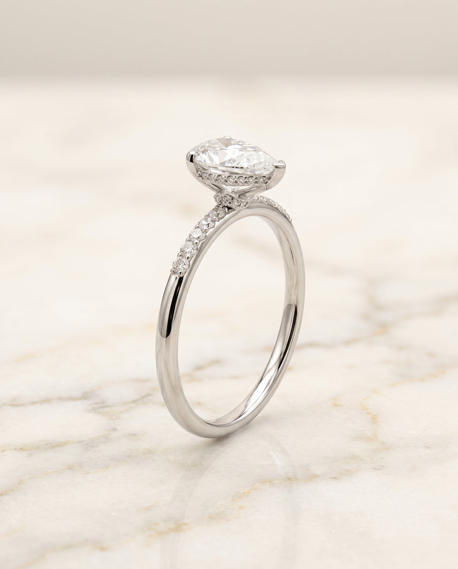 The Abbey Engagement Ring, made to order in our Los Angeles atelier
