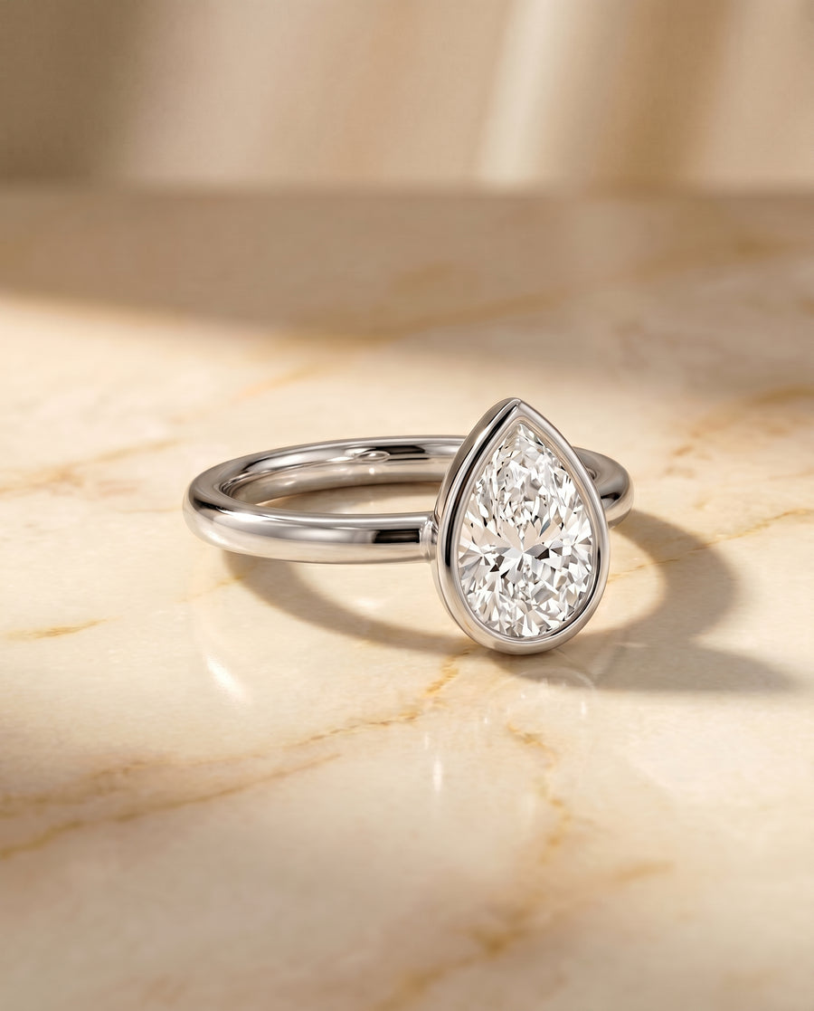 The Agnes Engagement Ring, made to order in our Los Angeles atelier