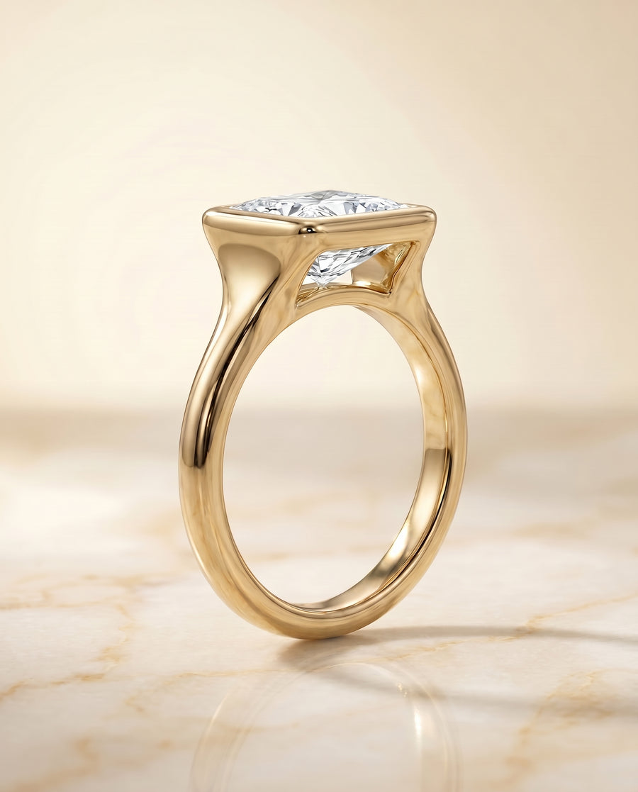 The Agnes Engagement Ring, made to order in our Los Angeles atelier