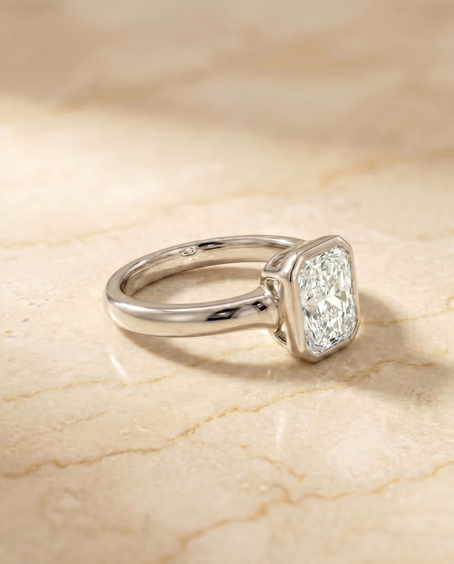 The Agnes Engagement Ring, made to order in our Los Angeles atelier