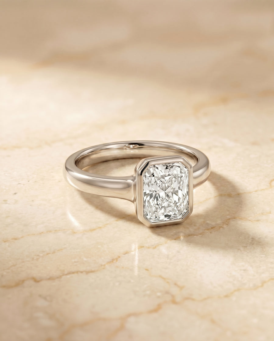 The Agnes Engagement Ring, made to order in our Los Angeles atelier