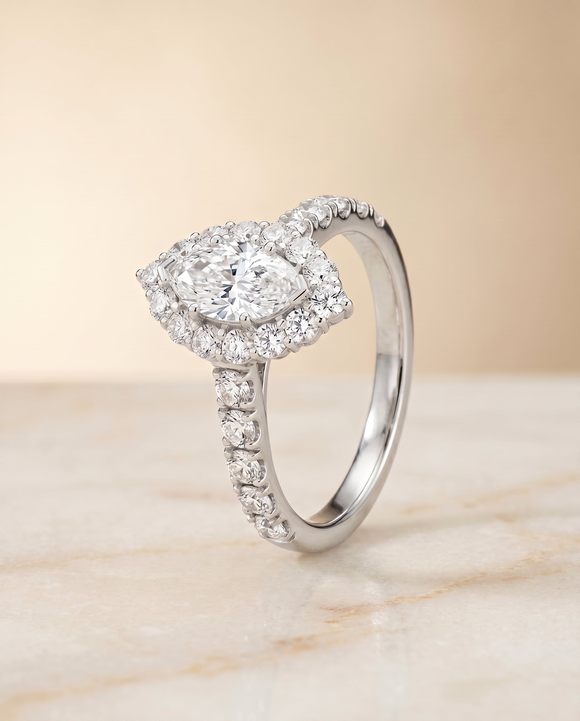 The Alannah setting for marquise diamonds, made to order in Platinum | RockHer