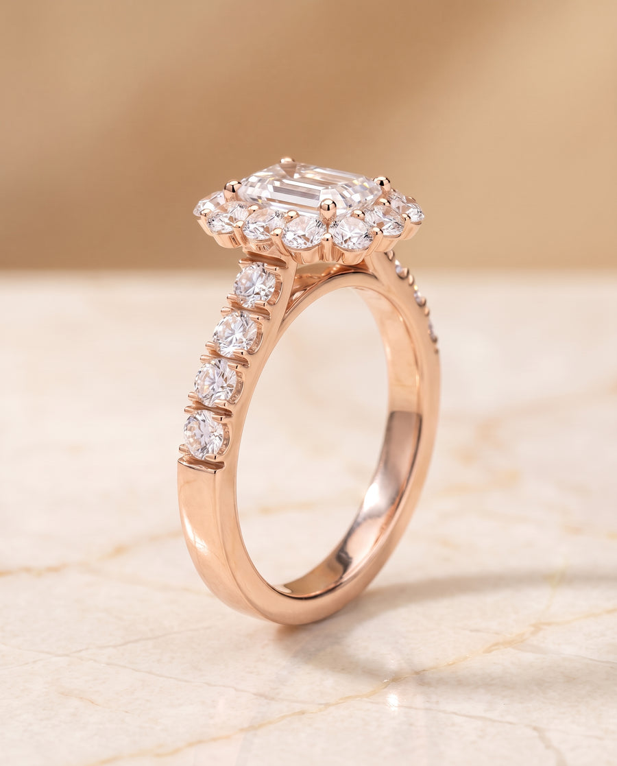 The Alannah Engagement Ring, made to order in our Los Angeles atelier