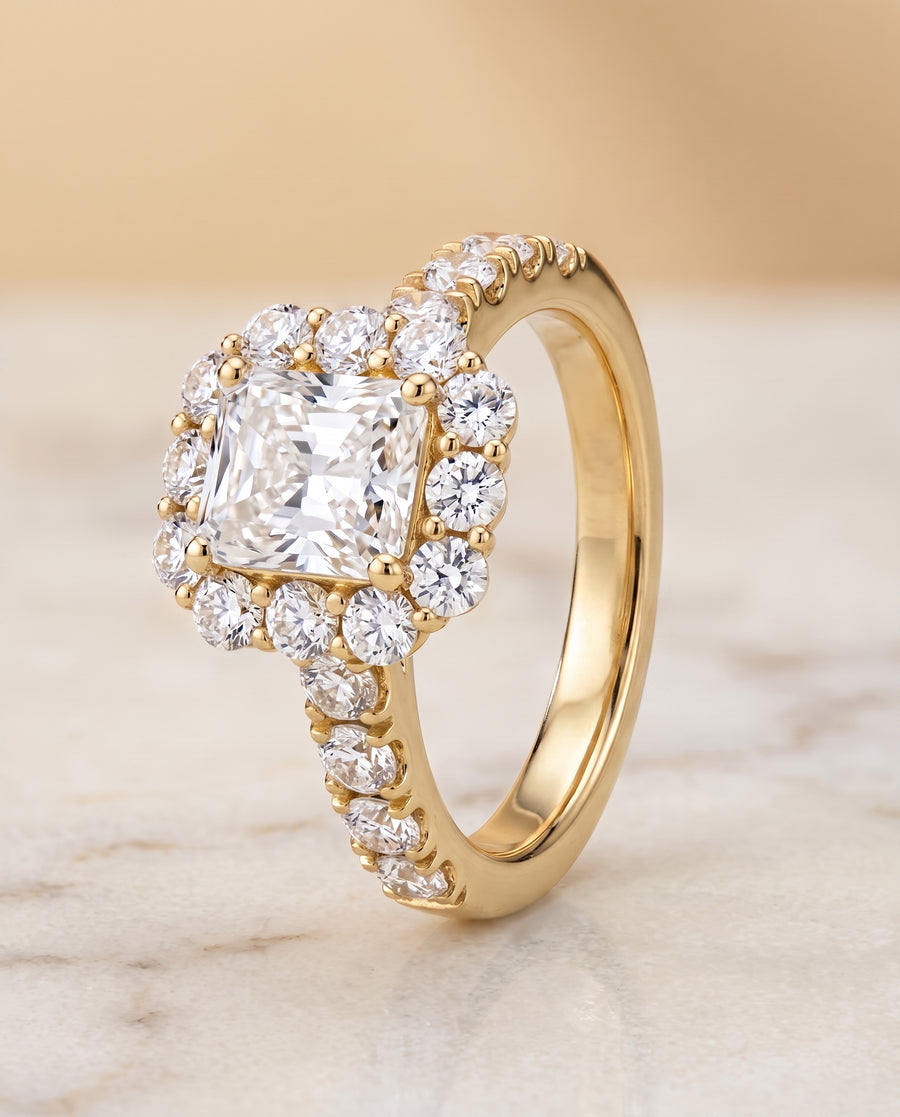 The Alannah Engagement Ring, made to order in our Los Angeles atelier