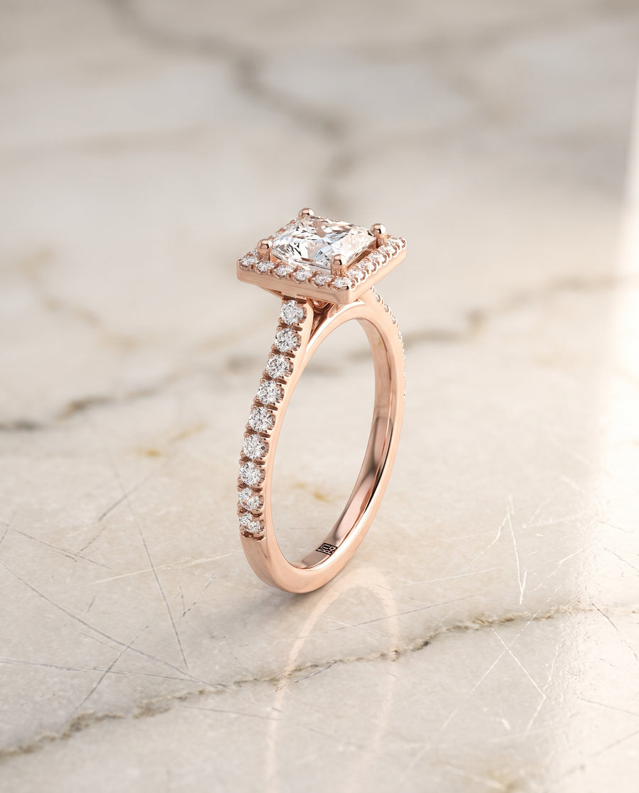 The Allegra Engagement Ring, made to order in our Los Angeles atelier