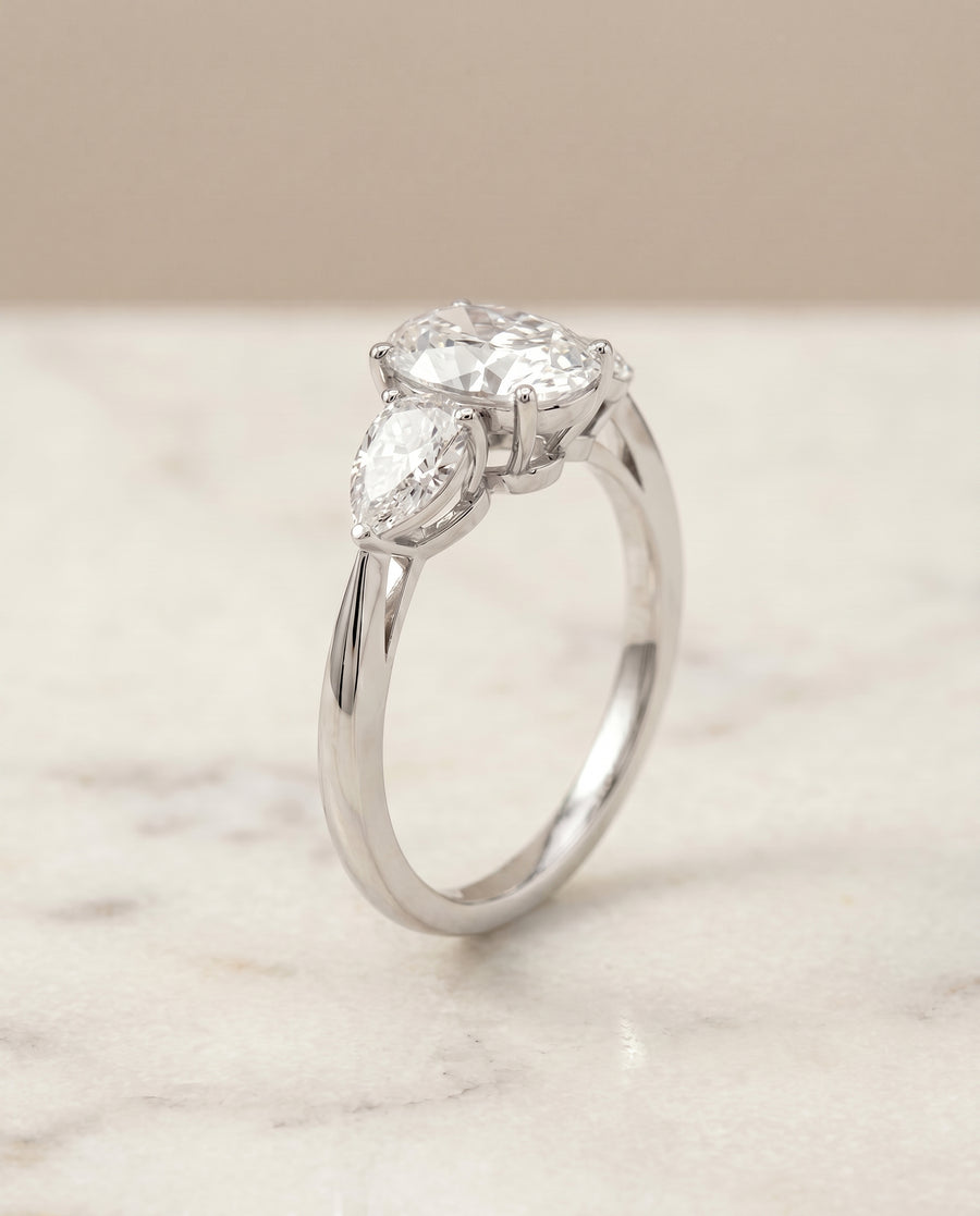 The Angelica Engagement Ring, made to order in our Los Angeles atelier