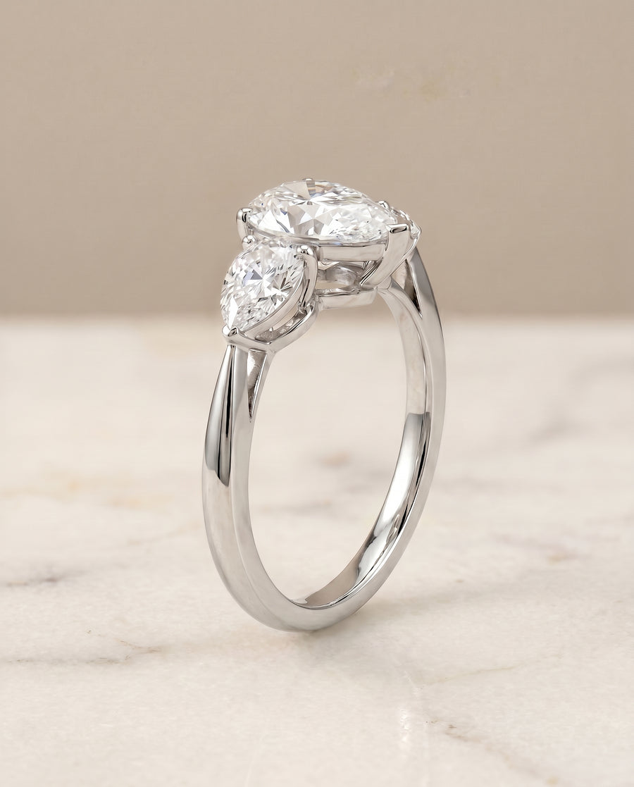 The Angelica Engagement Ring, made to order in our Los Angeles atelier