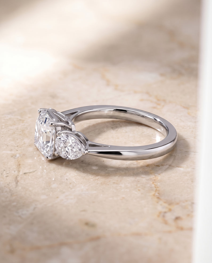 The Angelica Engagement Ring, made to order in our Los Angeles atelier