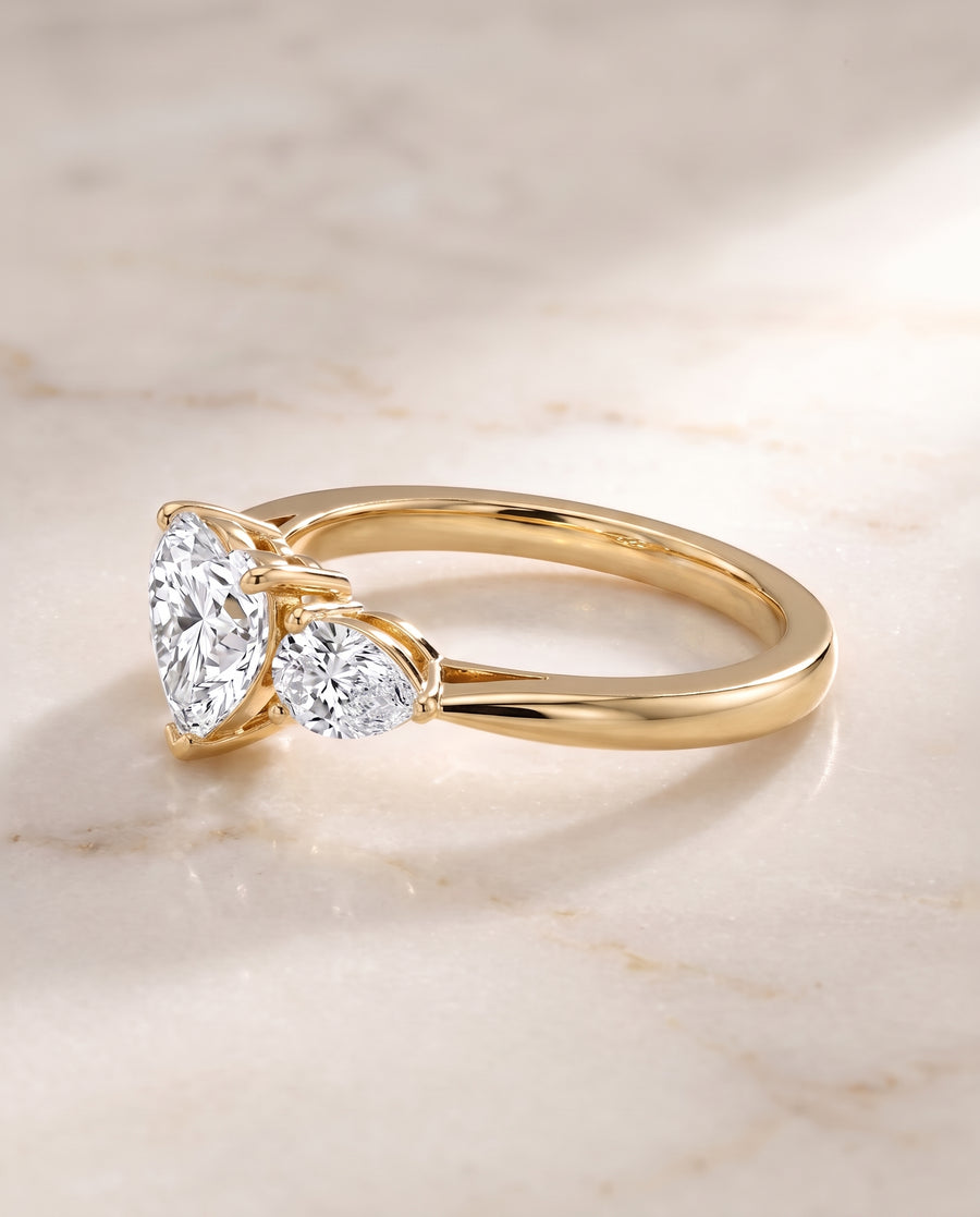 The Angelica Engagement Ring, made to order in our Los Angeles atelier