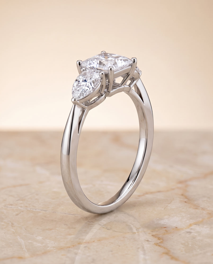 The Angelica Engagement Ring, made to order in our Los Angeles atelier