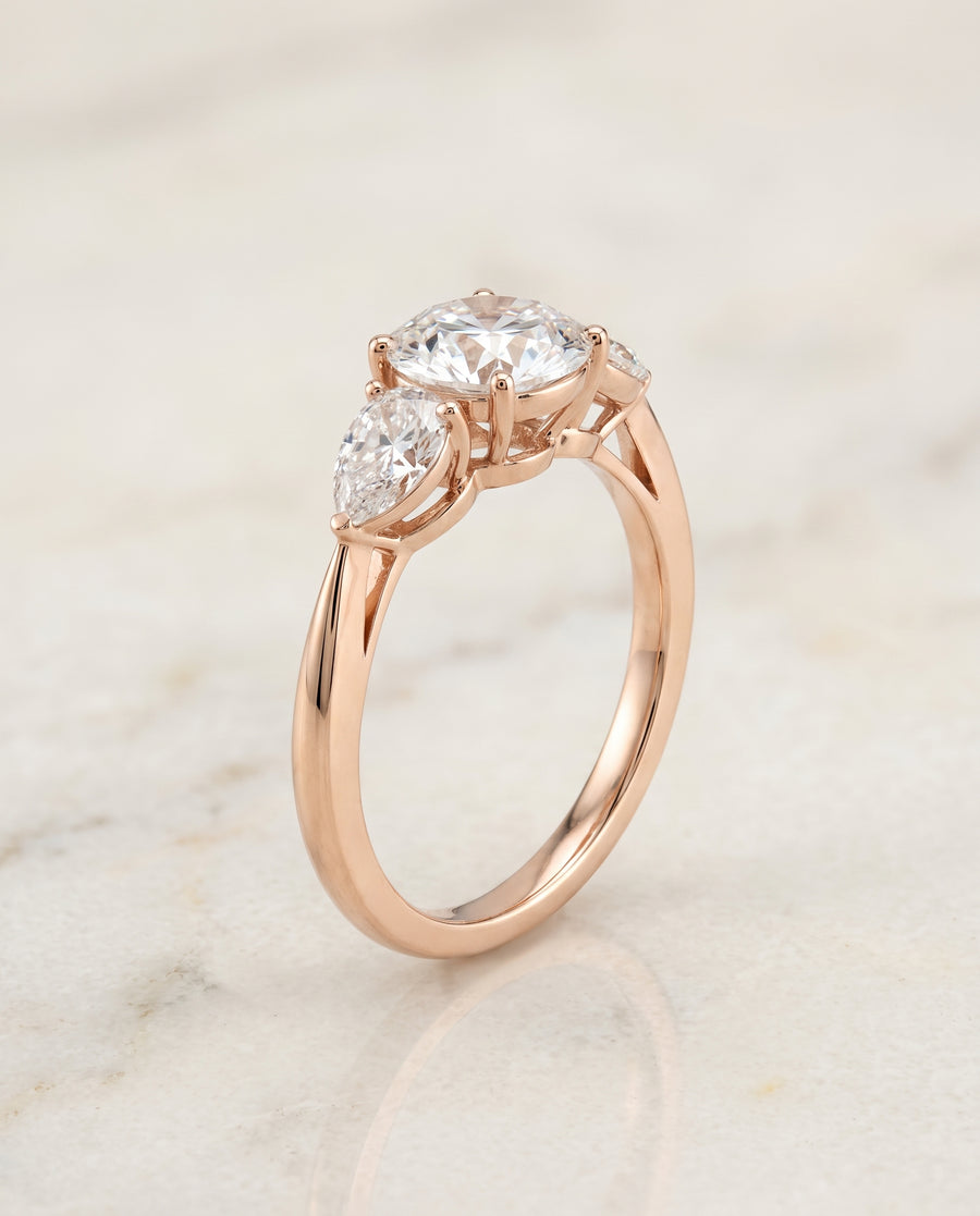 The Angelica Engagement Ring, made to order in our Los Angeles atelier