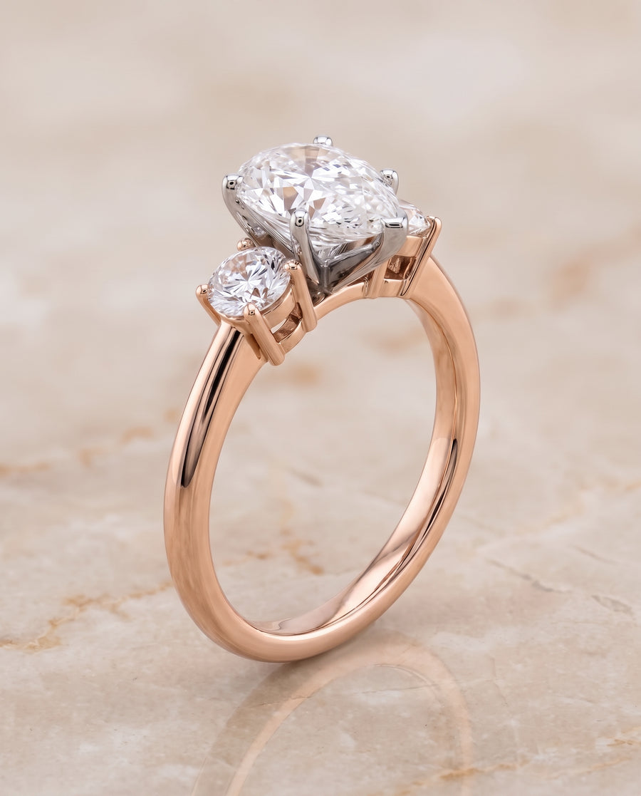 The Anita Engagement Ring, made to order in our Los Angeles atelier