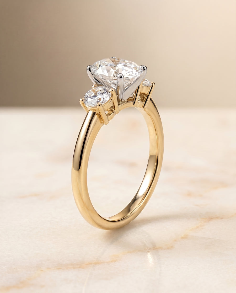 The Anita Engagement Ring, made to order in our Los Angeles atelier