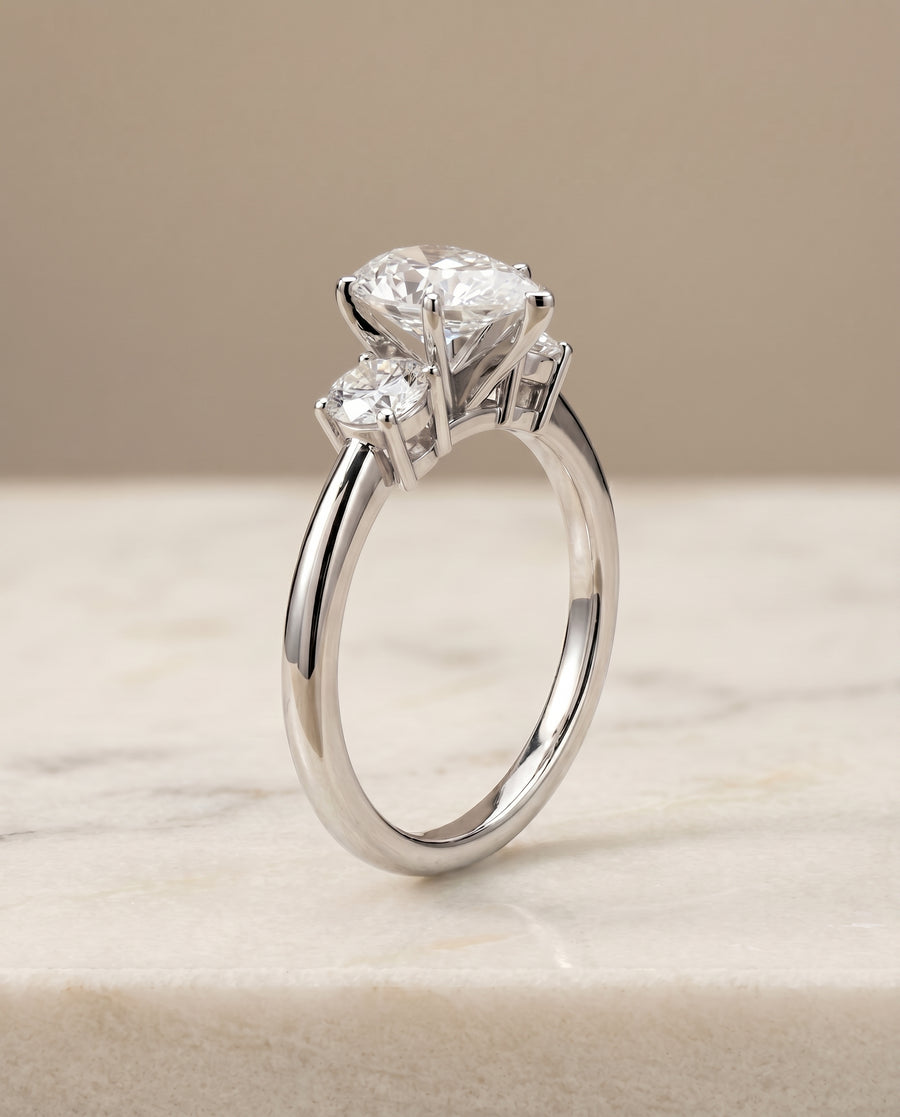 The Anita Engagement Ring, made to order in our Los Angeles atelier