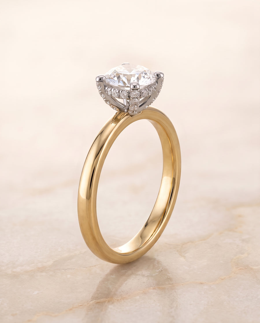 The Annabelle Engagement Ring, made to order in our Los Angeles atelier