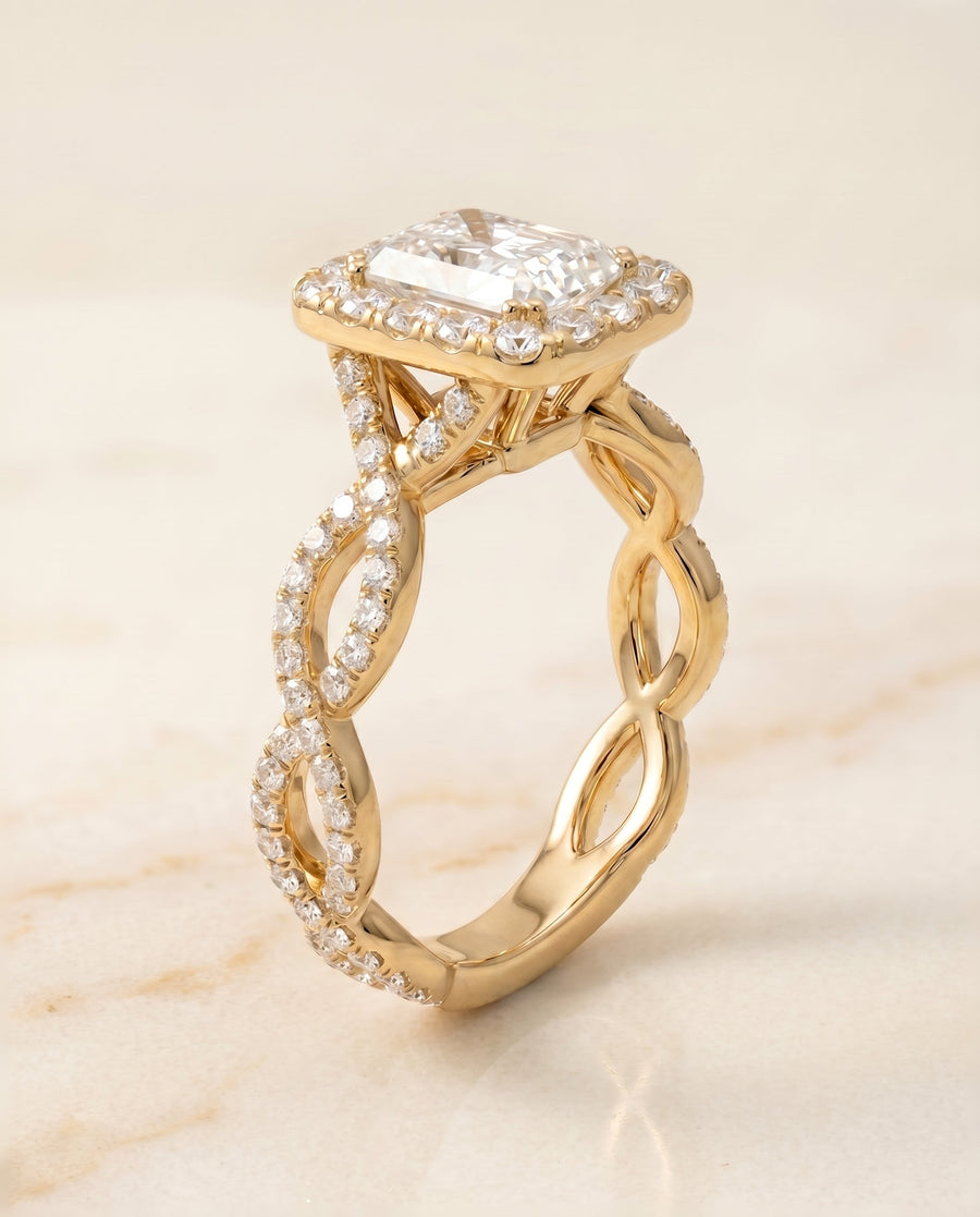 The Annie Select Engagement Ring, made to order in our Los Angeles atelier