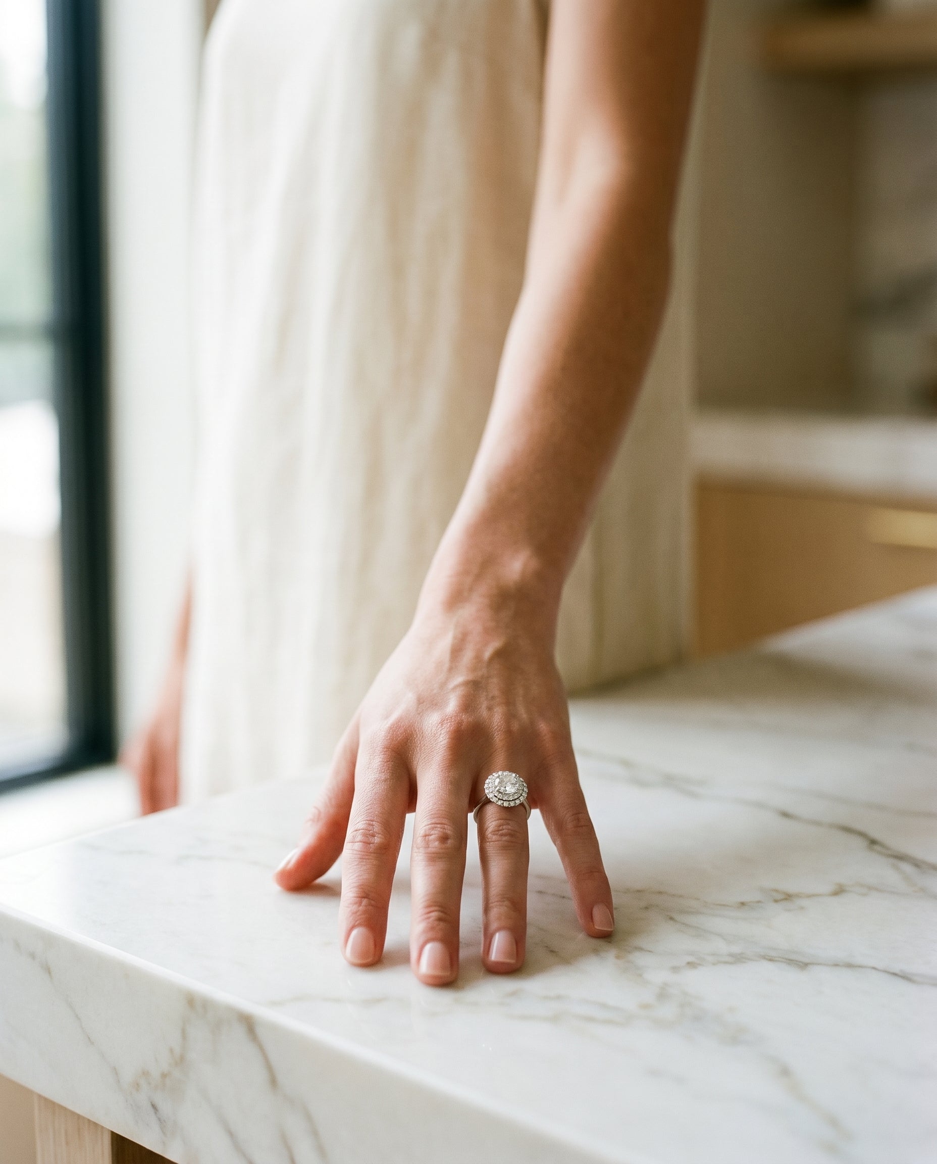 Made to order: The Arietta round engagement ring setting in Platinum | RockHer