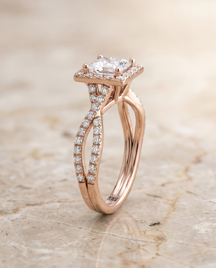 The Audra Engagement Ring, made to order in our Los Angeles atelier