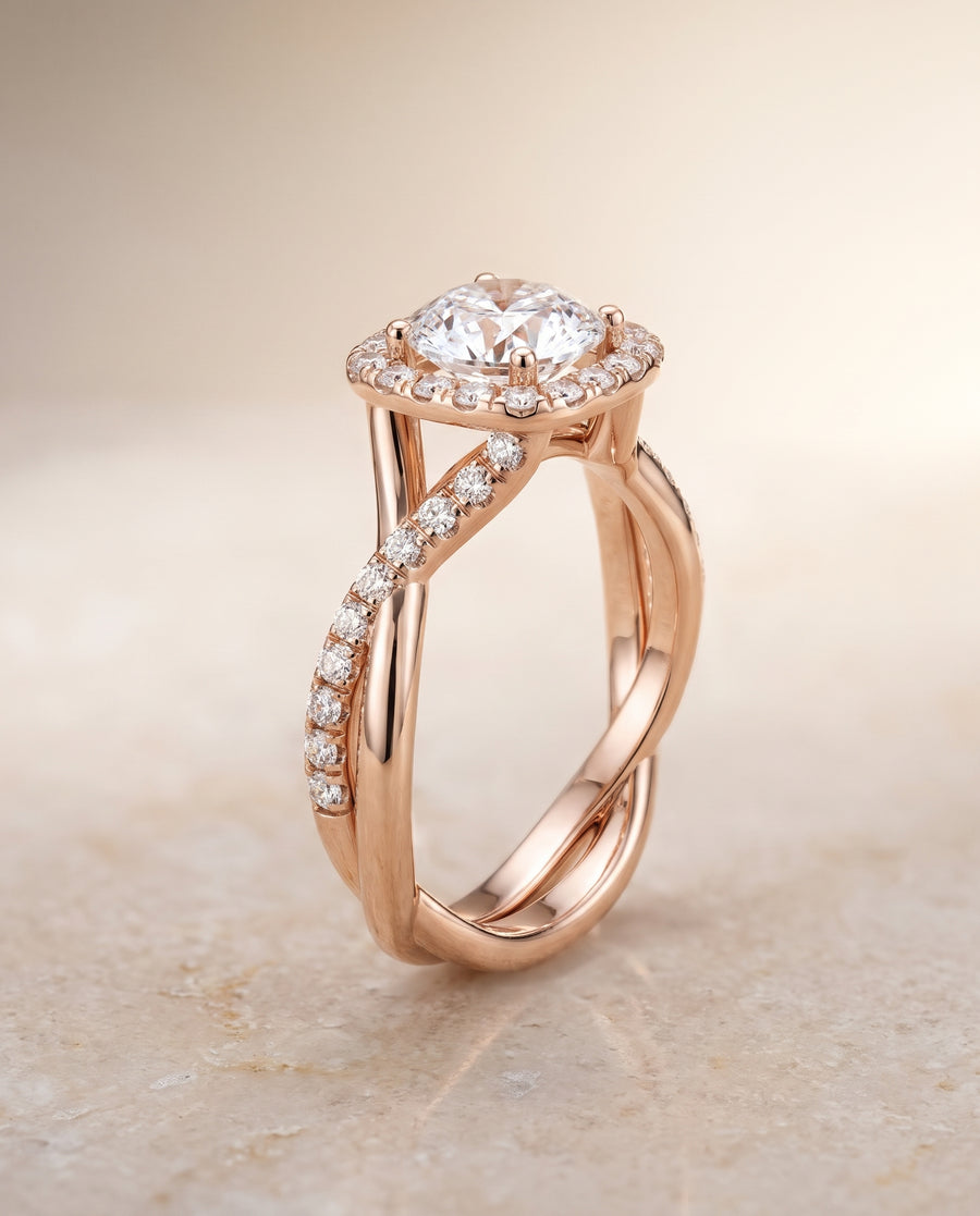 The Bell Engagement Ring, made to order in our Los Angeles atelier