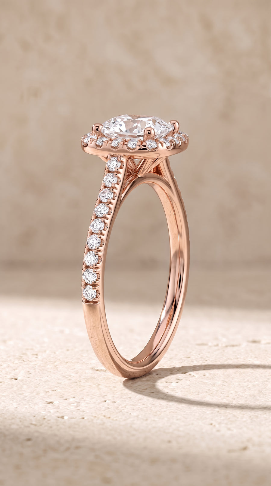 The Bianca Engagement Ring, made to order in our Los Angeles atelier