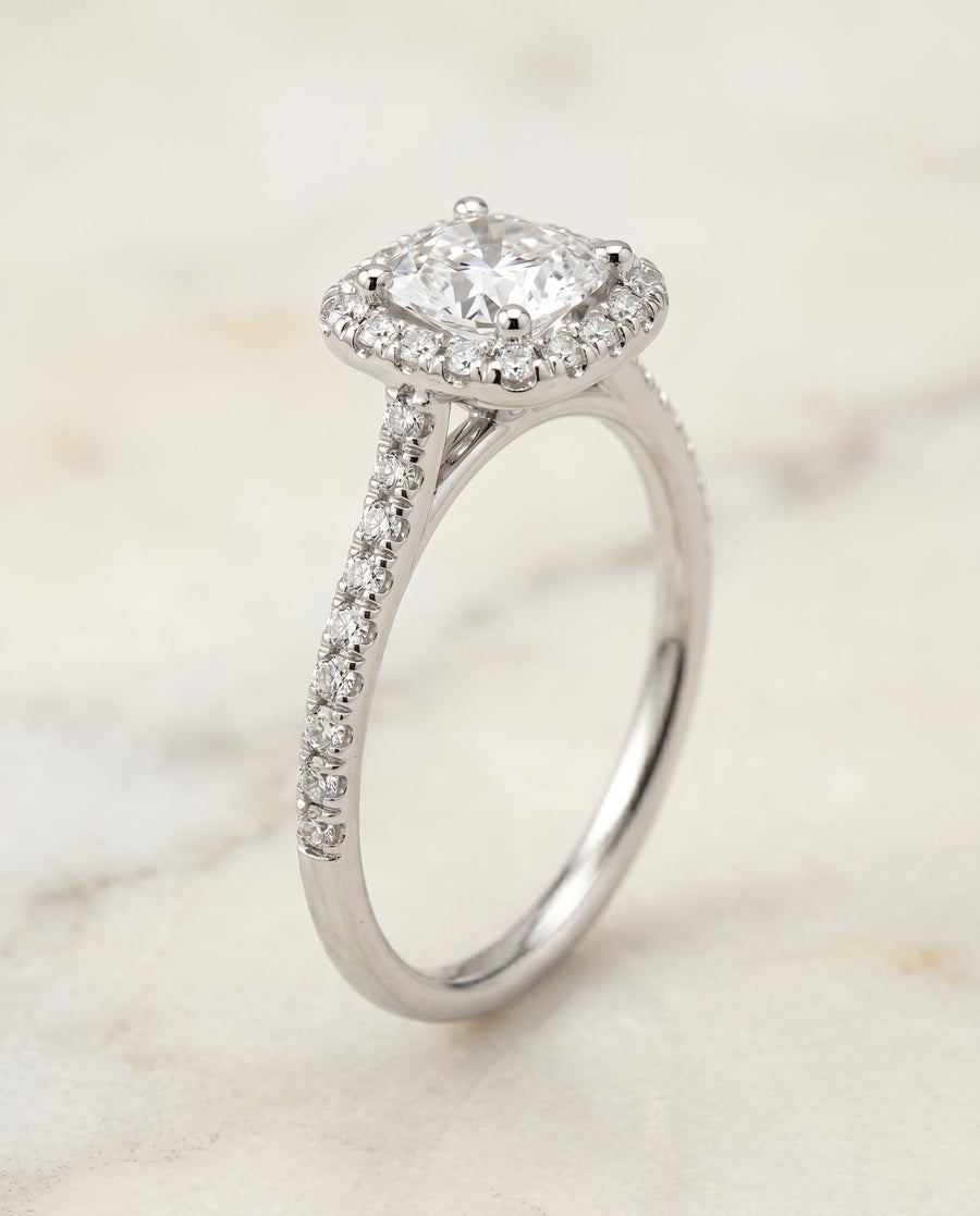 The Bianca Select Engagement Ring, made to order in our Los Angeles atelier