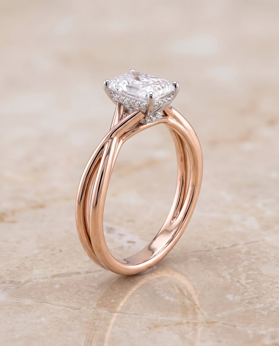 The Blondie Engagement Ring, made to order in our Los Angeles atelier