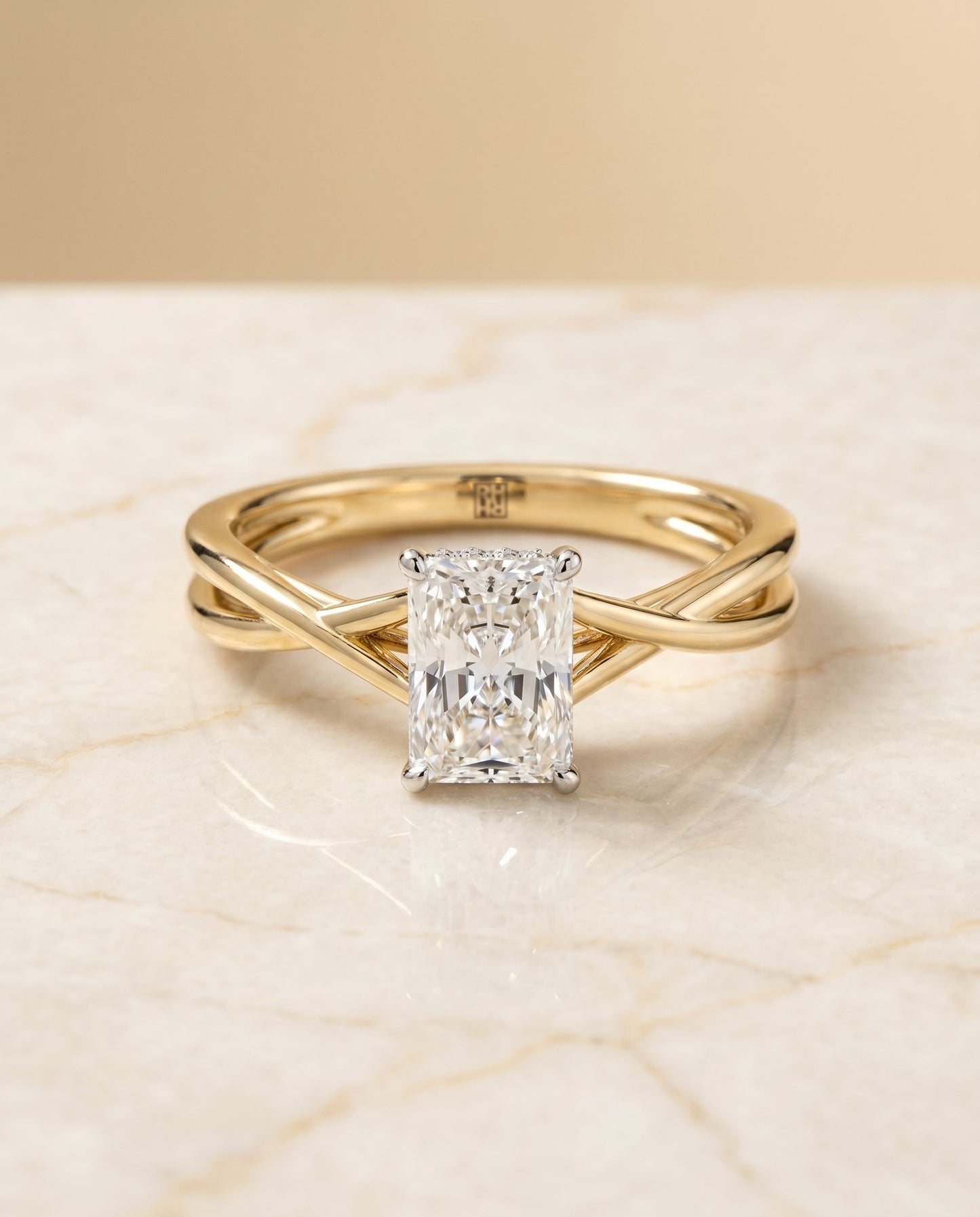 The Blondie Select Solitaire Engagement Ring with Lab Diamond in 18K Yellow Gold - view 1