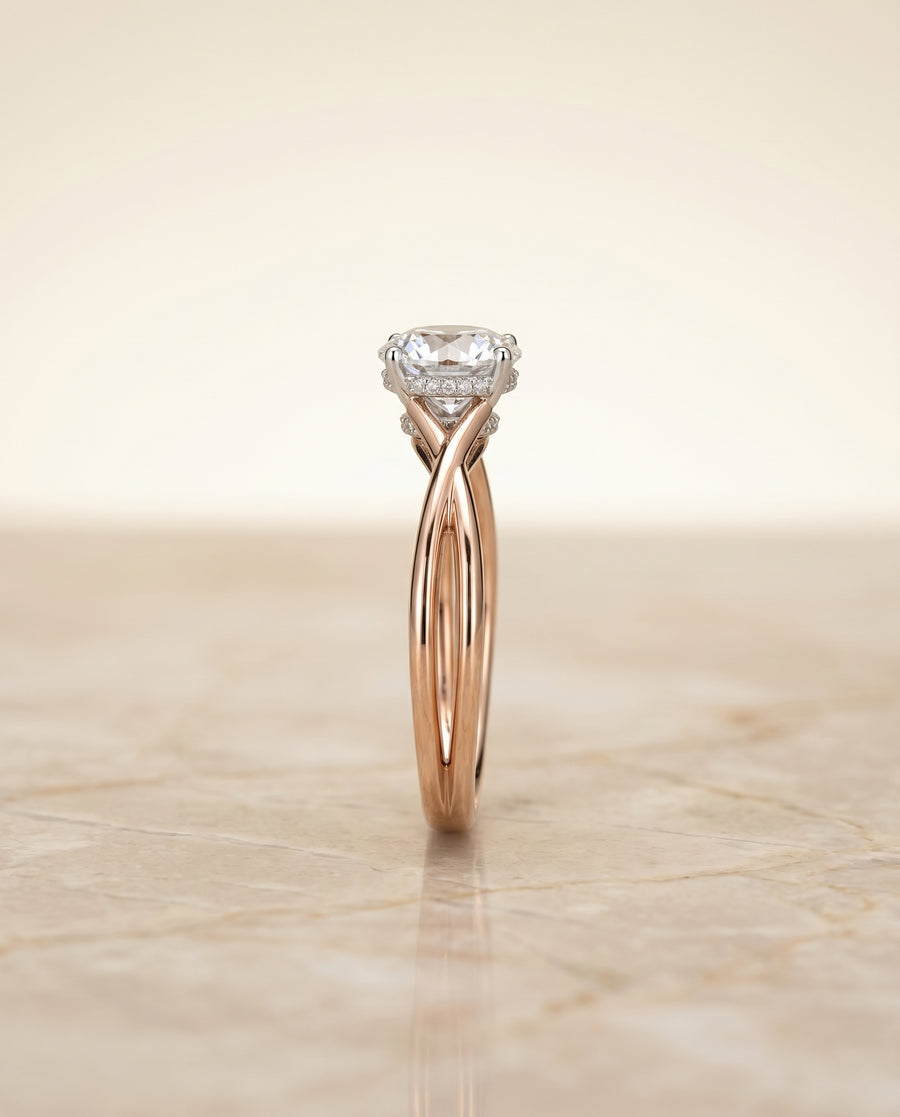 The Blondie Engagement Ring, made to order in our Los Angeles atelier