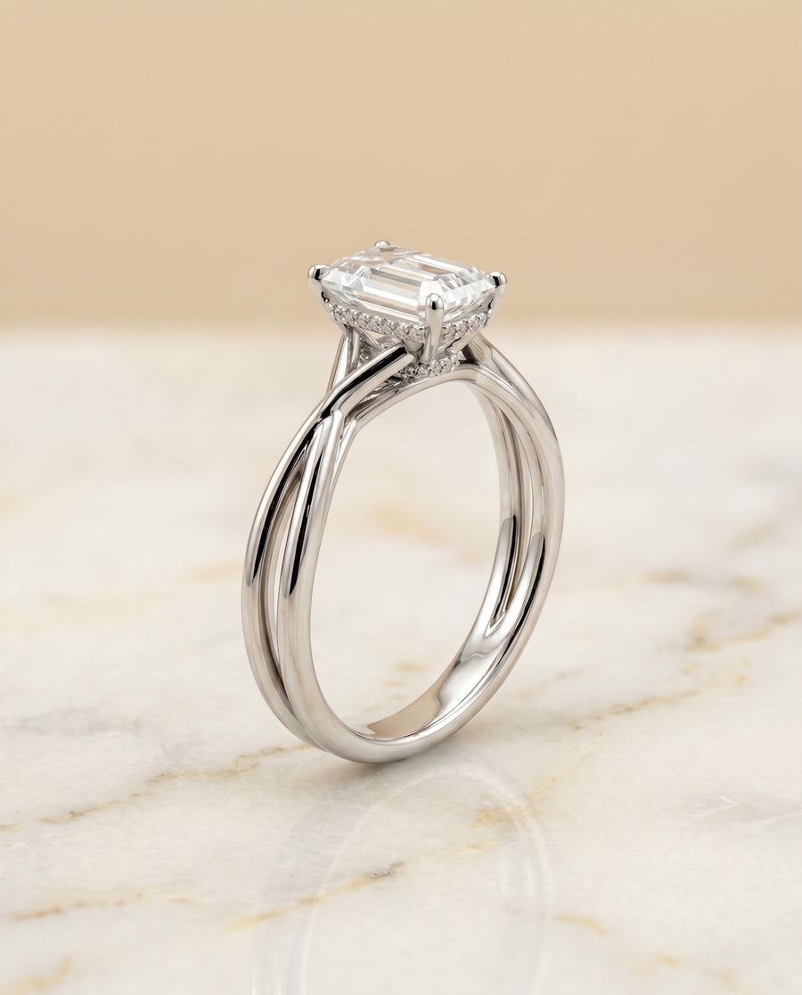 The Blondie Engagement Ring, made to order in our Los Angeles atelier