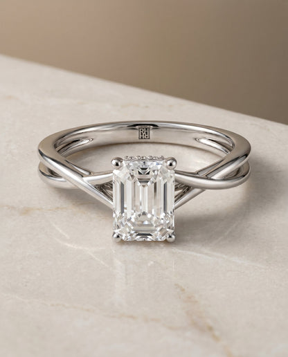 The Blondie Select Solitaire Engagement Ring with Lab Diamond in Platinum - view 1