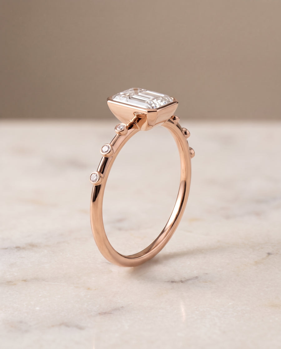 The Brandi Engagement Ring, made to order in our Los Angeles atelier