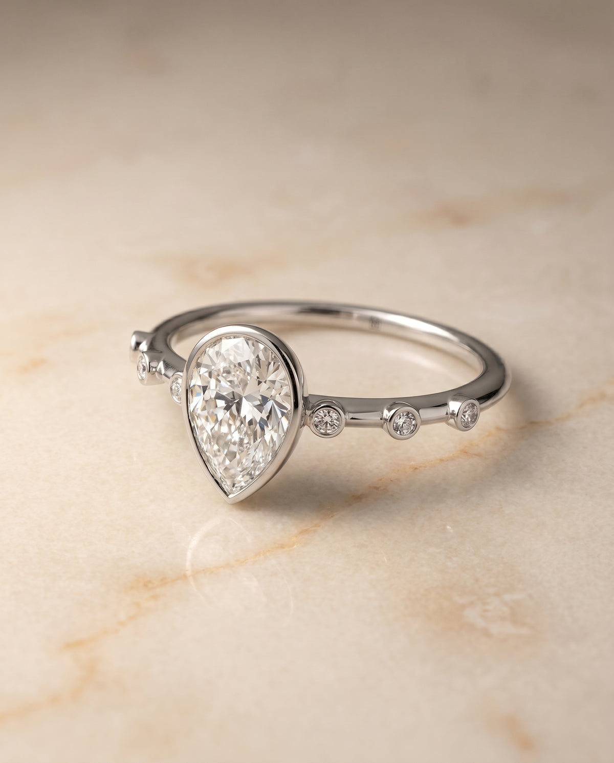 The Brandi princess engagement ring setting in Platinum | RockHer