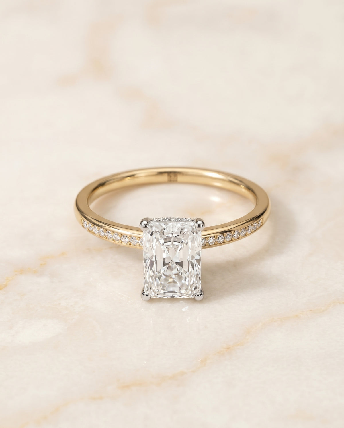 The Brenda diamond engagement ring setting in precious metal | RockHer
