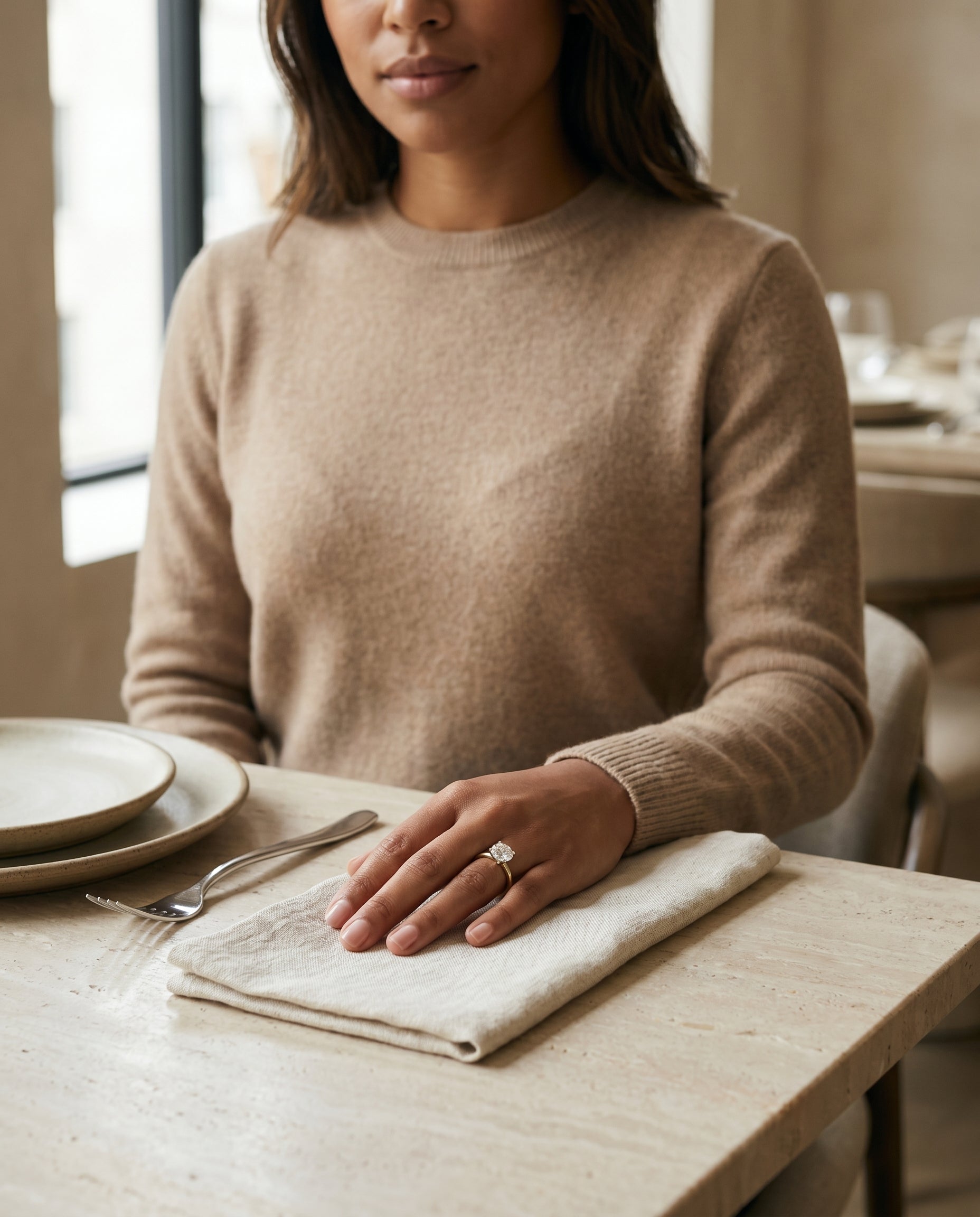 Made to order: The Brenda round engagement ring setting in 18K Yellow Gold | RockHer