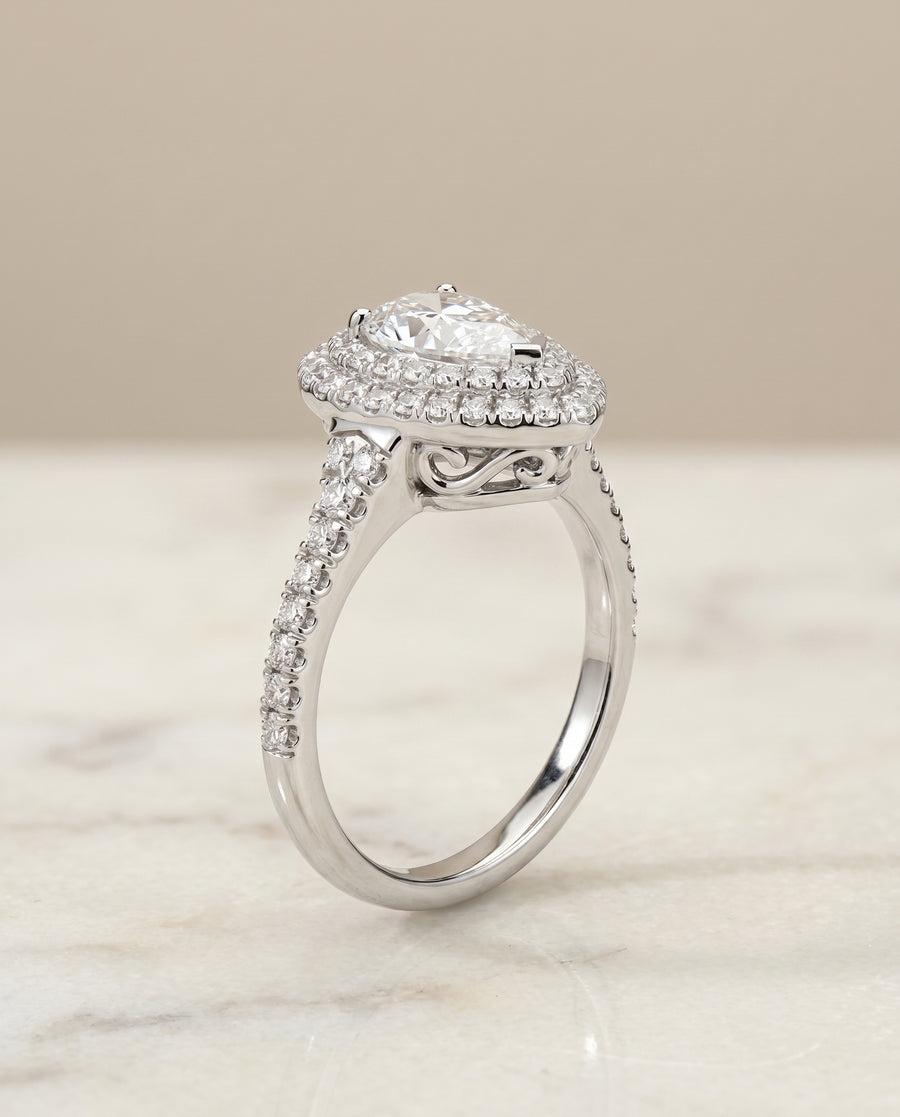 The Britney Engagement Ring, made to order in our Los Angeles atelier