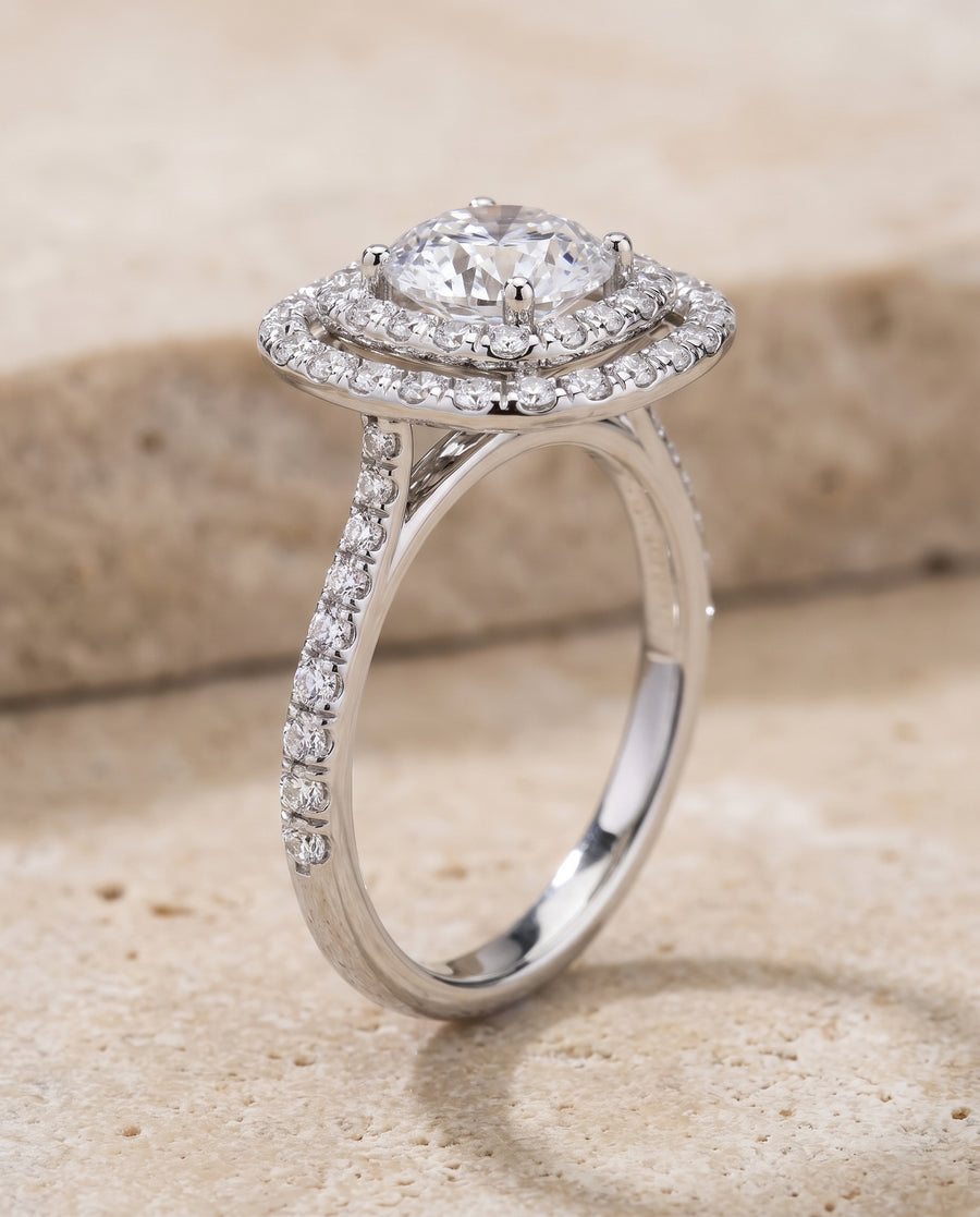 The Cadence Engagement Ring, made to order in our Los Angeles atelier