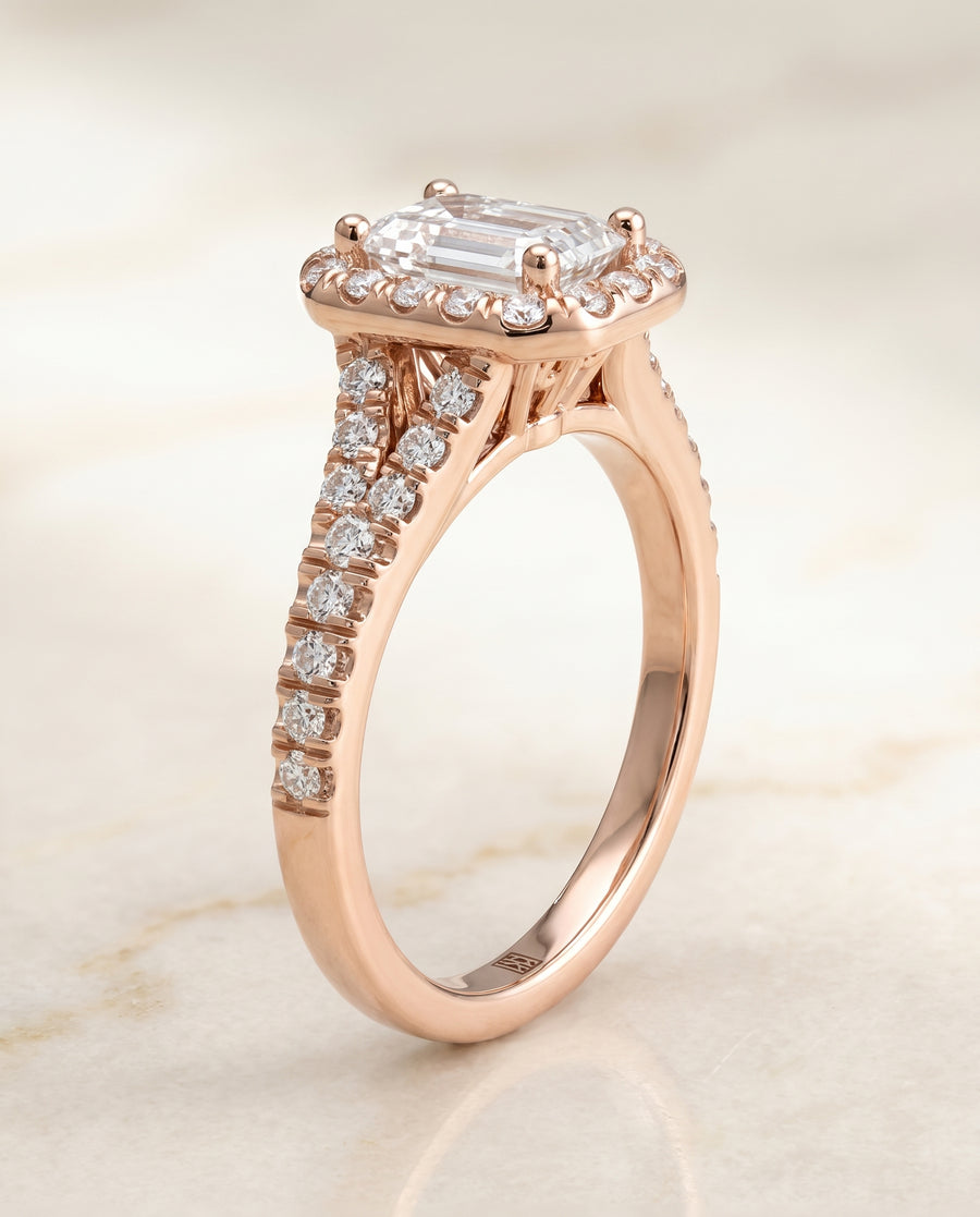 The Calliope Engagement Ring, made to order in our Los Angeles atelier
