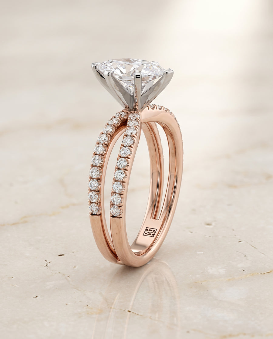 The Carole Engagement Ring, made to order in our Los Angeles atelier