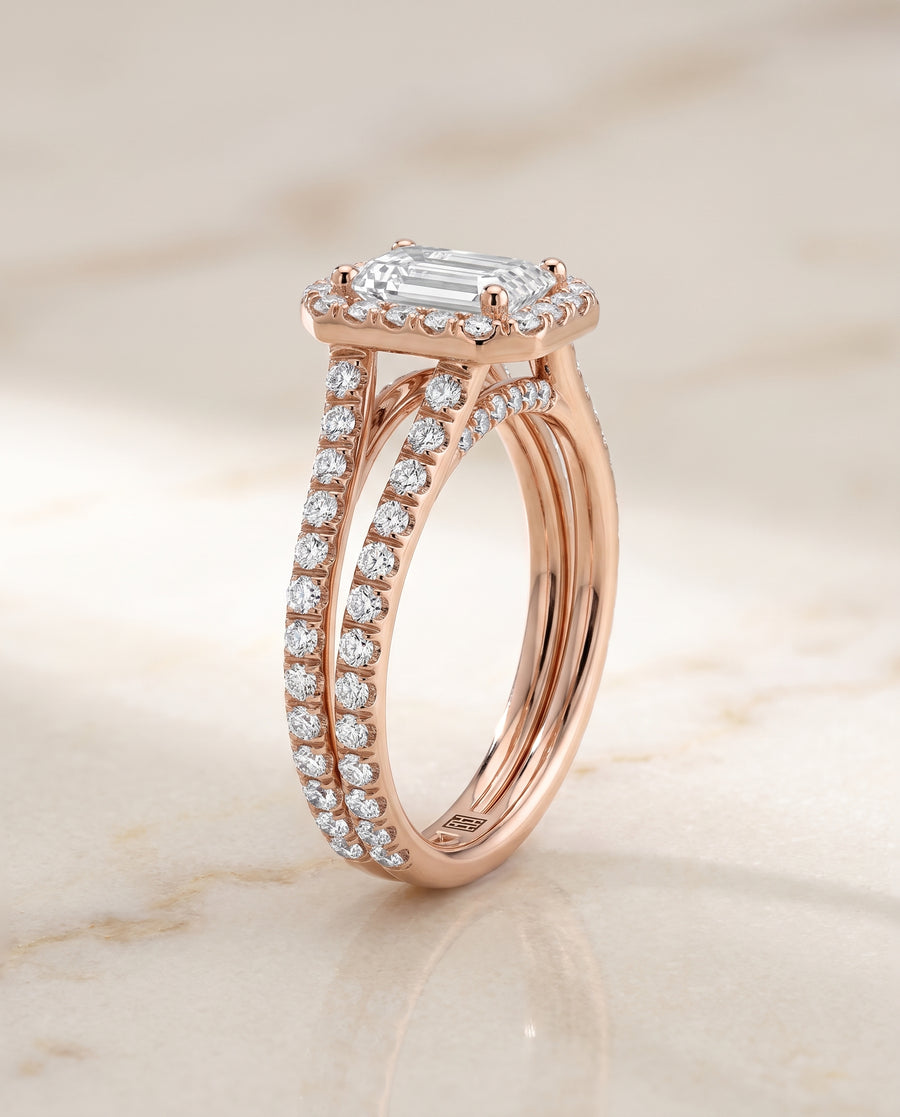 The Celine Engagement Ring, made to order in our Los Angeles atelier