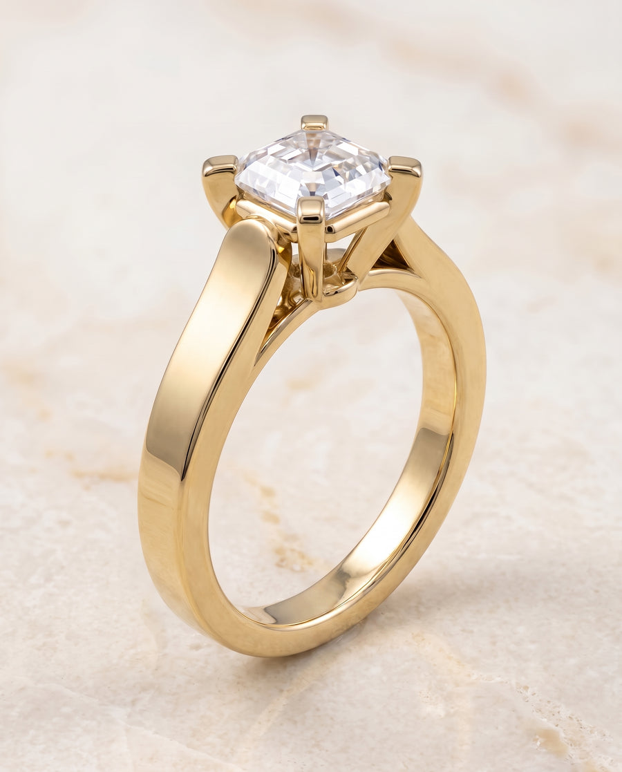 The Charlotte Engagement Ring, made to order in our Los Angeles atelier