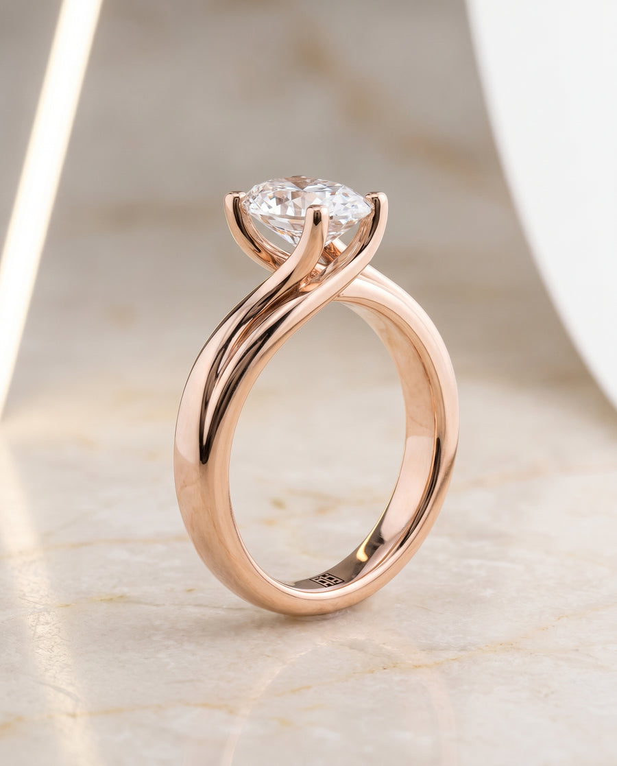 The Joplin Engagement Ring, made to order in our Los Angeles atelier