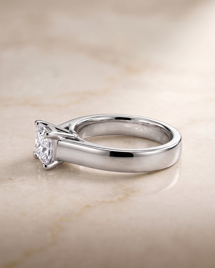 The Charlotte Engagement Ring, made to order in our Los Angeles atelier